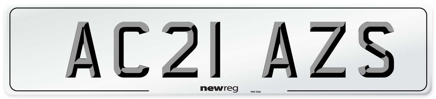 AC21 AZS Number Plate from New Reg
